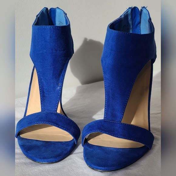Lorienne Cobalt Wedges - Picture 4 of 16